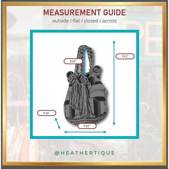 Vintage Handwoven Wayuu Mochila Bag Bright Boho Tribal Festival Bucket Bag - Picture 3 of 11